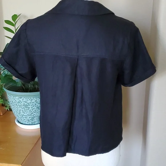 Linen Blend Button Down - Picture 4 of 8